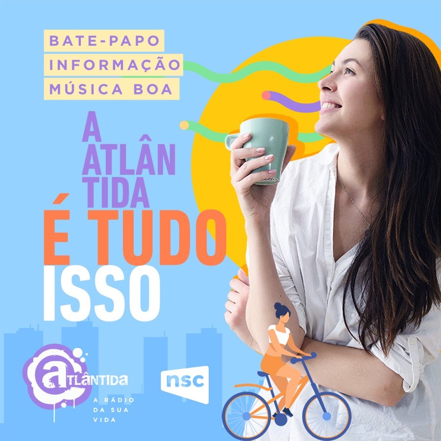 Variação de post de Instagram da campanha Atlântida