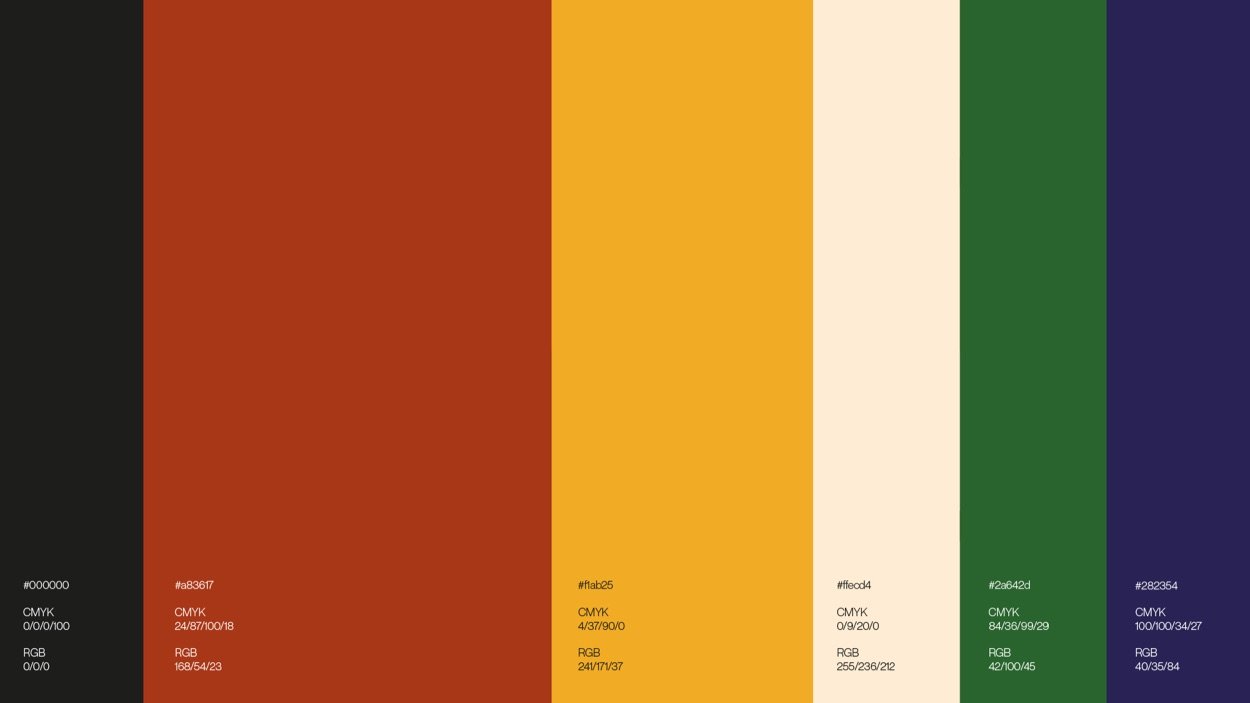 Paleta de cores da identidade da Madê