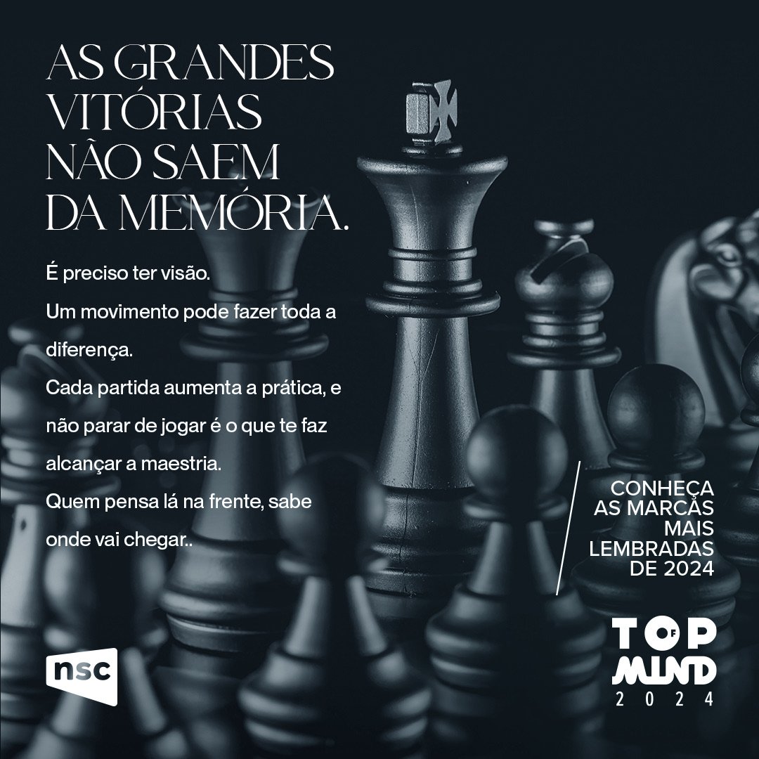 Peça — As grandes vitórias não saem da memória